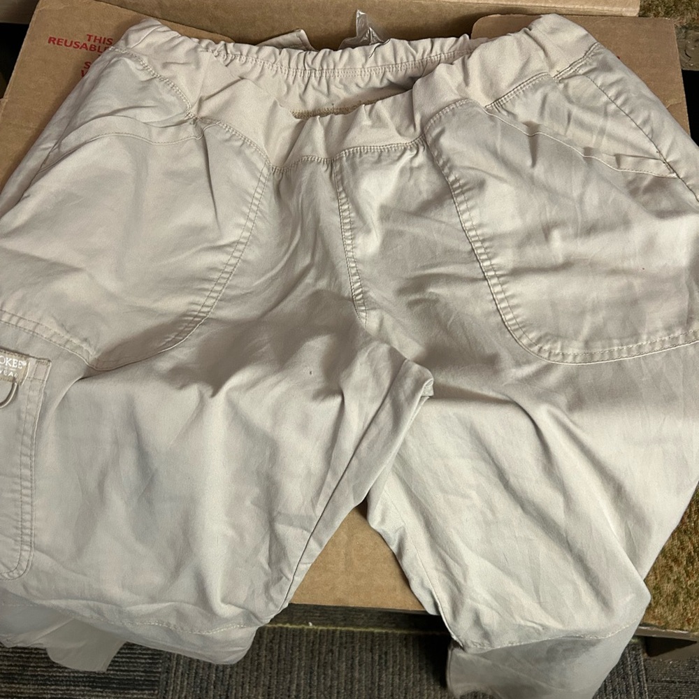 Khaki Cargo Scrubs